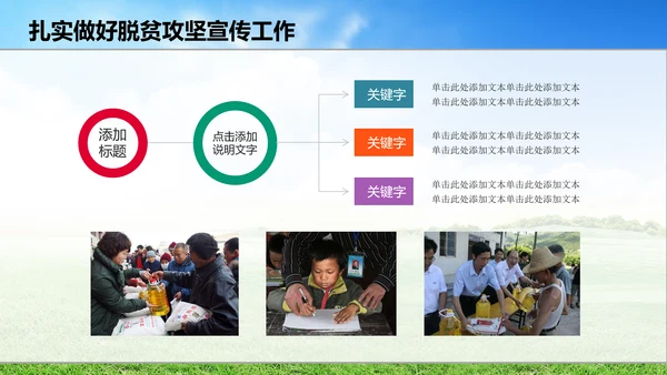 新农村精准扶贫开发工作PPT模板