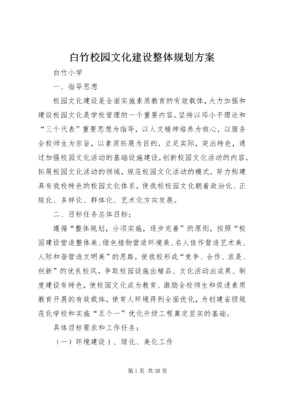 白竹校园文化建设整体规划方案.docx