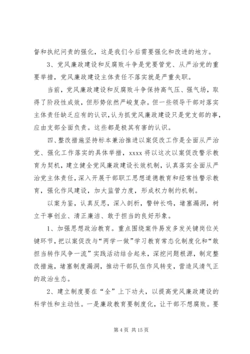 以案促改汇报材料【以案促改工作开展情况汇报材料】.docx