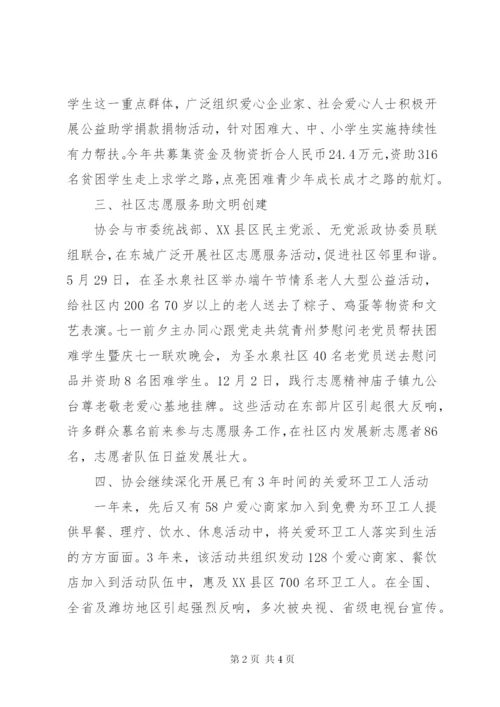 市志愿者协会年度工作总结范文.docx