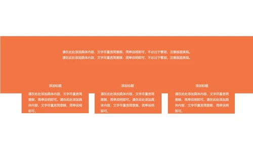 橙色渐变简约风商务汇报PPT模板