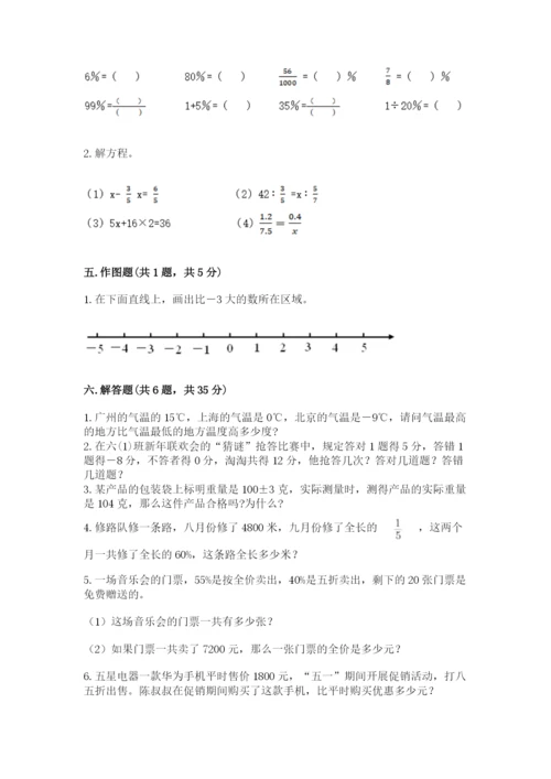 六年级下册数学期末测试卷【典优】.docx