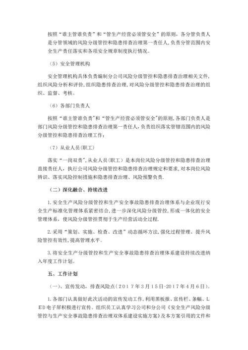 安全生产风险分级管控与隐患排查治理体系方案.docx