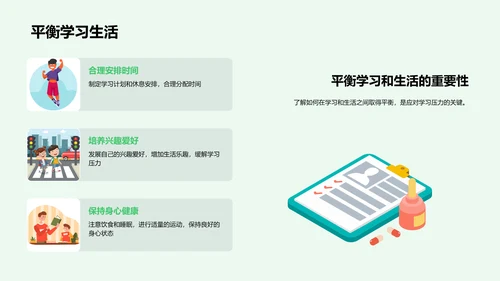 学习压力应对报告PPT模板