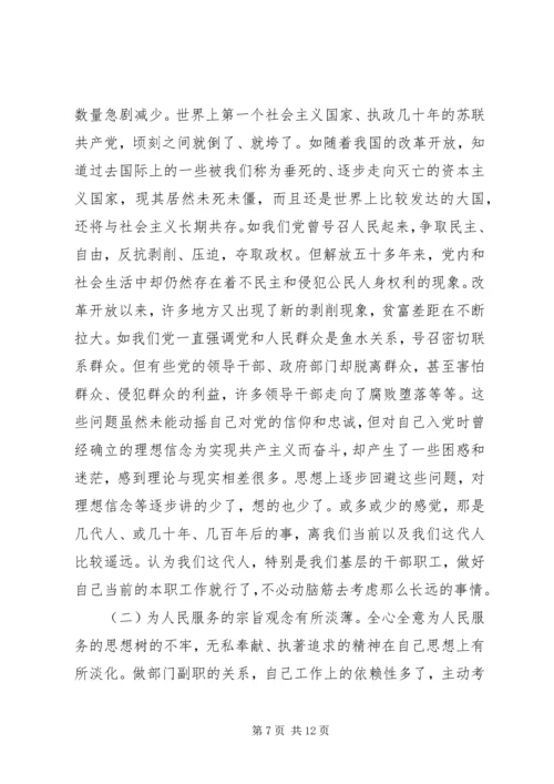 党性分析理想信念范文.docx