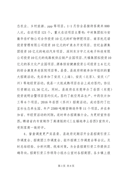招商局XX年工作总结及XX年工作安排.docx
