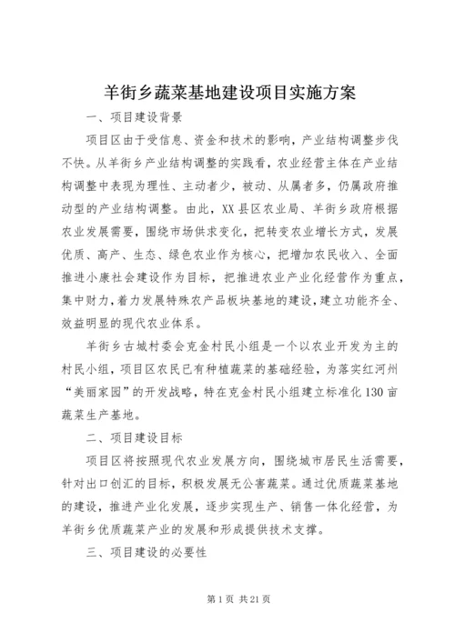 羊街乡蔬菜基地建设项目实施方案_1.docx