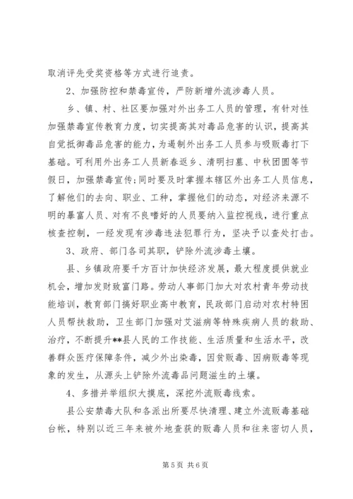 外流涉毒犯罪现状的调研报告.docx