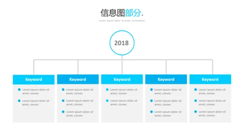 蓝色简洁现代风格公司简介商务PPT模板