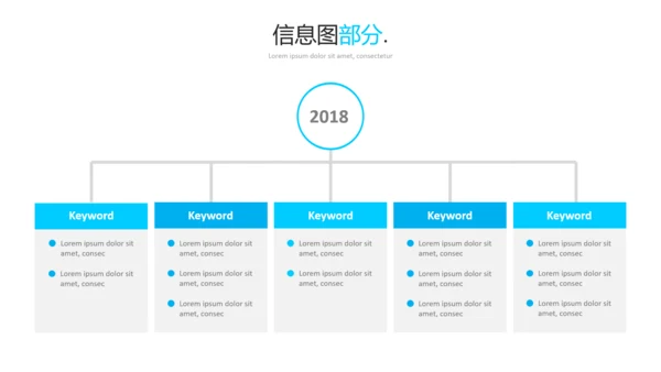 蓝色简洁现代风格公司简介商务PPT模板