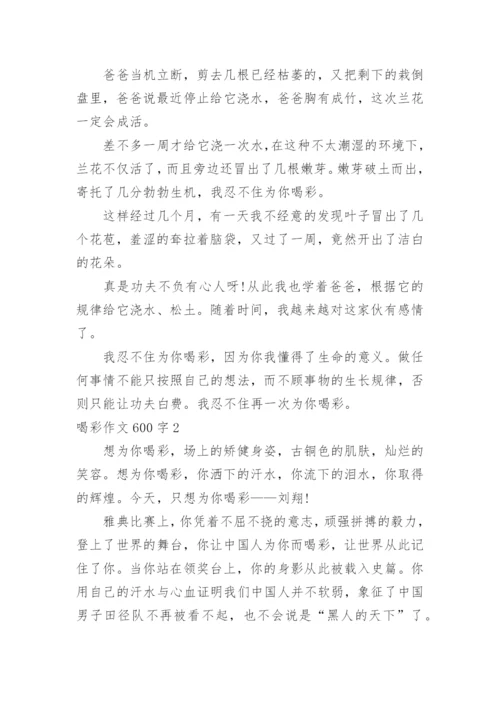 喝彩作文600字.docx