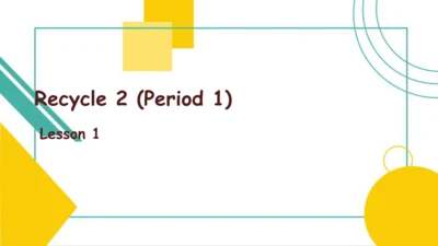 人教PEP版英语三年级上册Recycle 2 Lesson 1 课件（共16张PPT）
