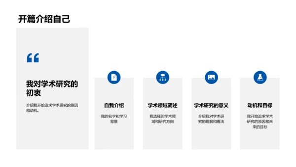 研究生申请演讲PPT模板