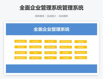 全面企业管理系统管理系统