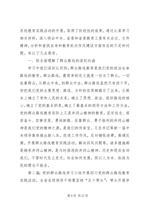 党的群众路线个人学习小结.docx