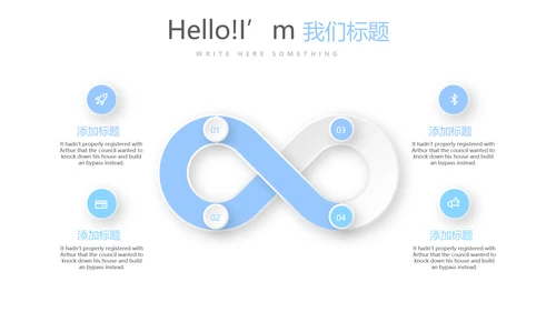 蓝色时尚爱心医疗动态PPT