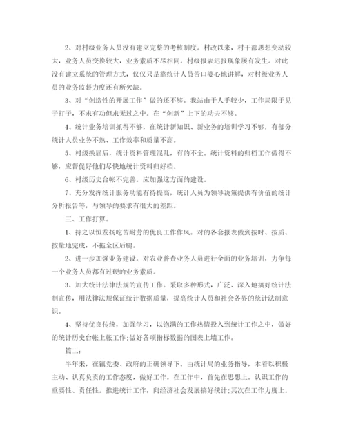精编之乡镇统计个人工作总结范文三篇.docx