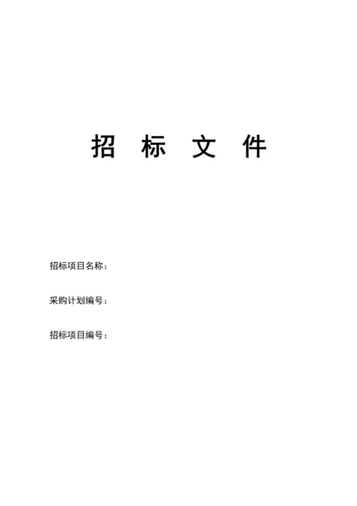 无线项目招标文件模板.docx