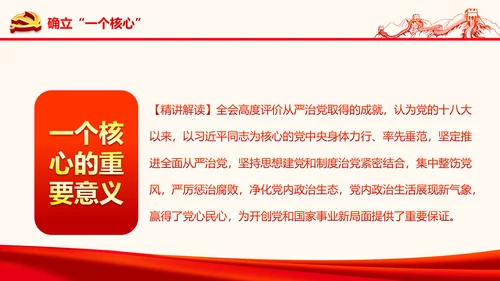严肃党内监督全面从严治党六中全会PPT