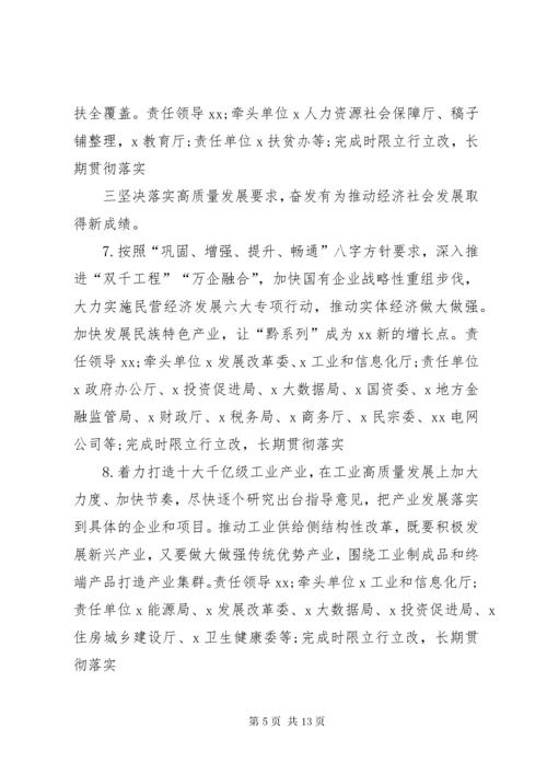 不忘初心牢记使命主题教育民主生活会整改落实方案.docx