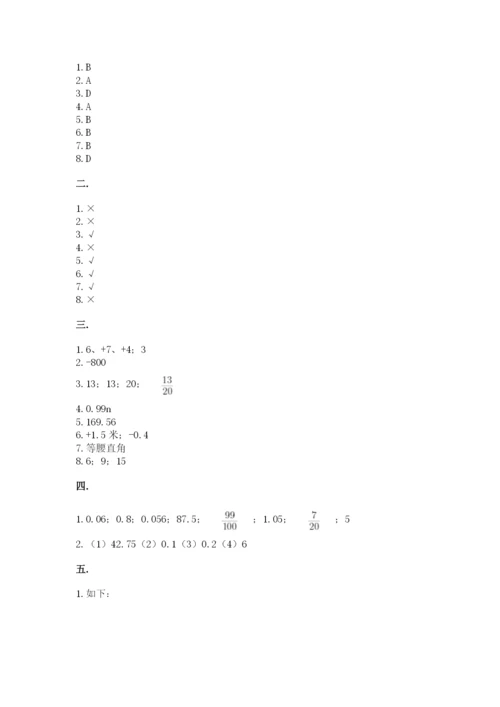 河南省【小升初】2023年小升初数学试卷（历年真题）.docx