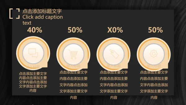商业项目计划书暗金色实力大气通用PPT模板