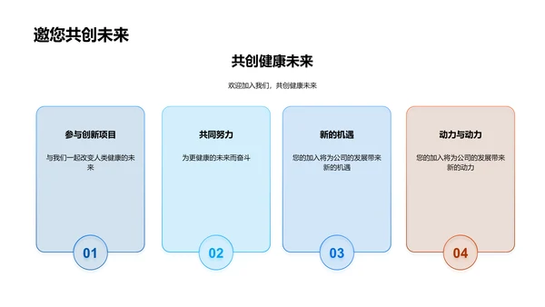 生物医疗企业发展PPT模板