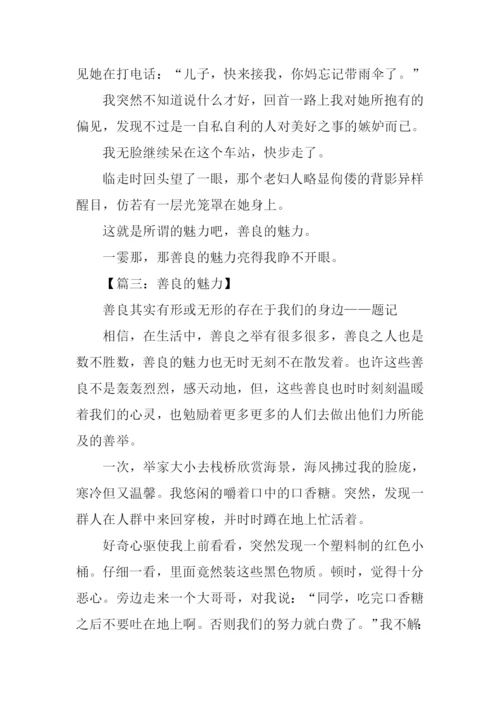 善良的魅力初中作文.docx