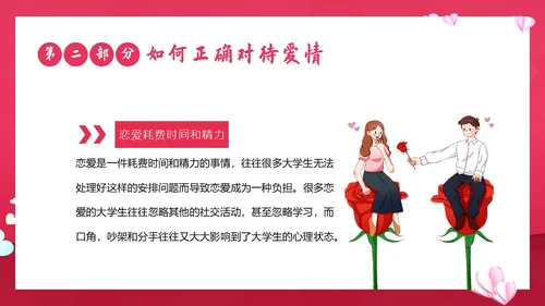 大学生恋爱课爱情课恋爱观认识爱学会爱主题班会PPT