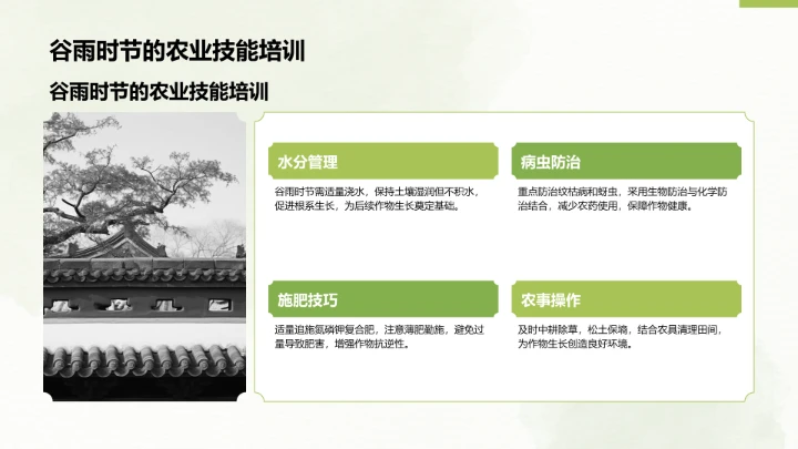 二十四节气谷雨PPT模板