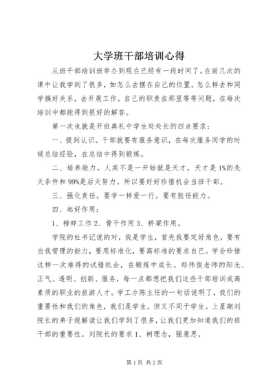 大学班干部培训心得.docx