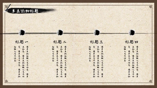 中国风古香古色中药中医文化中医养生ppt模板