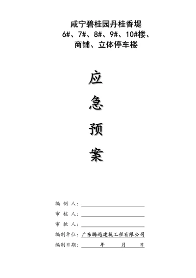 优质建筑关键工程有限公司应急全新预案专项综合施工专题方案.docx