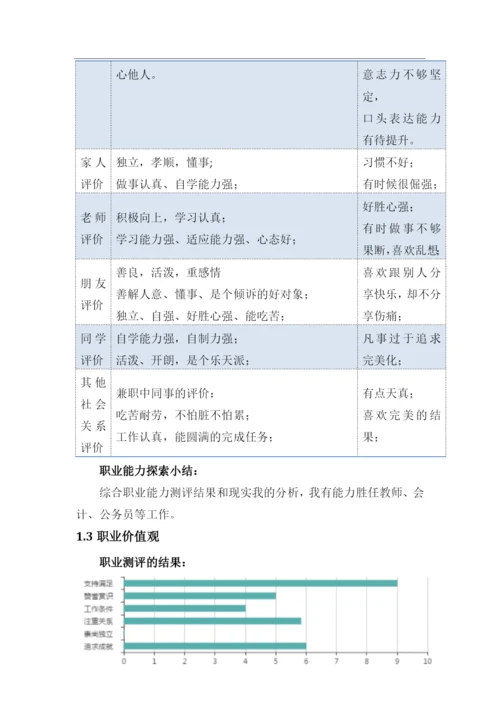 21页8000字日语专业职业生涯规划.docx