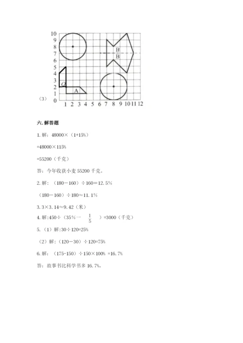 小学数学六年级上册期末测试卷及参考答案【模拟题】.docx