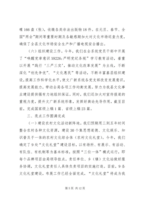 乡镇文广新局年度工作总结.docx