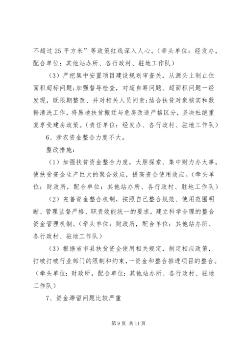 乡镇脱贫攻坚全省交叉检查反馈问题整改方案.docx