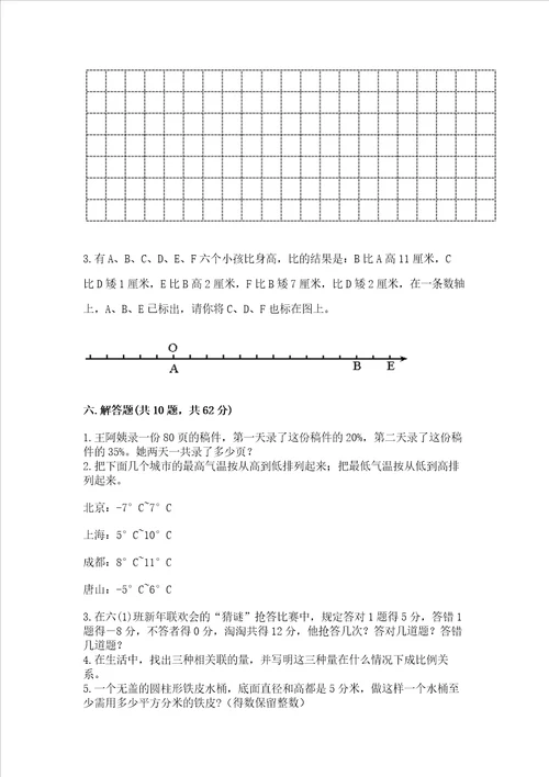 小学数学六年级下册期末必刷易错题b卷