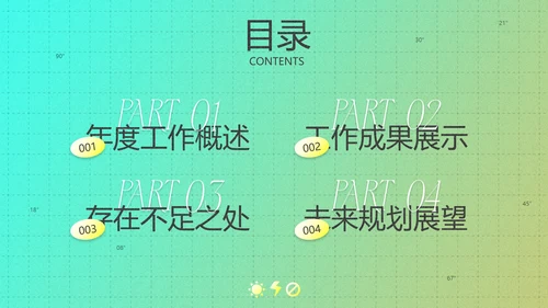 复古潮流酸性新年工作总结汇报PPT模板