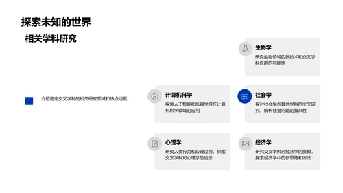 交叉学科开题报告PPT模板