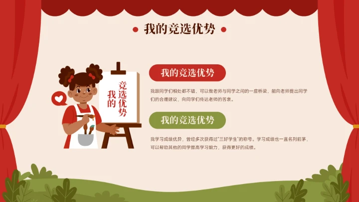 小学生班干部竞选自我介绍PPT