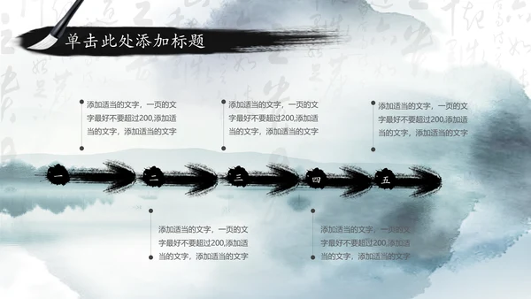 中国风国学经典古典传统文化论语PPT模板