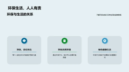 倡导绿色生活