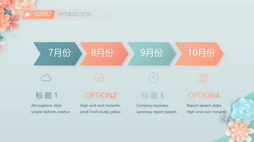 蓝色水彩风化妆品公司宣传动态PPT模板