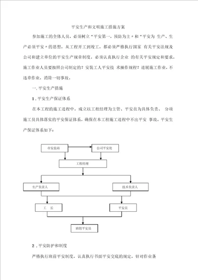 安全生产文明施工方法