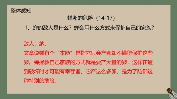 八年级下册蝉课件PPT模板