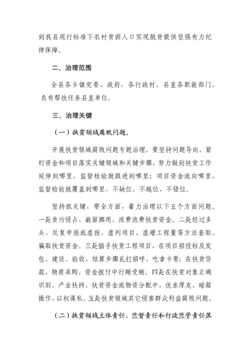 扶贫领域腐败和作风问题专项治理工作专项方案.docx