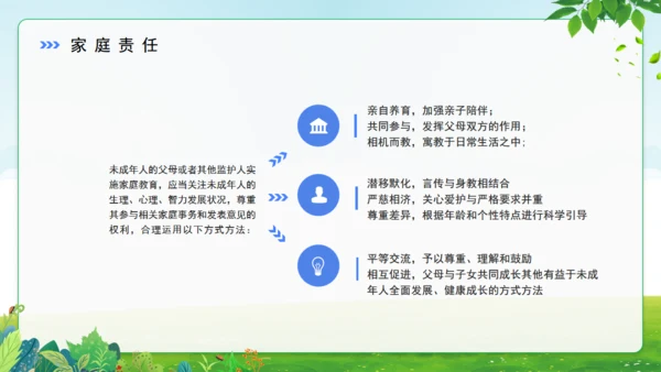 亲子家庭教育促进法通用PPT模板