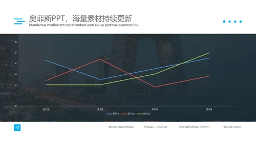 深蓝商务风地产咨询报告PPT模板
