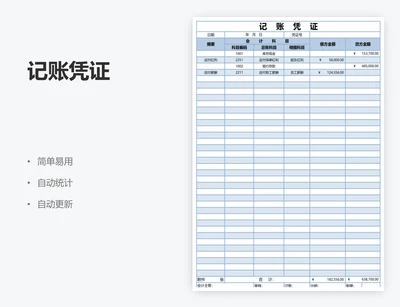 记账凭证